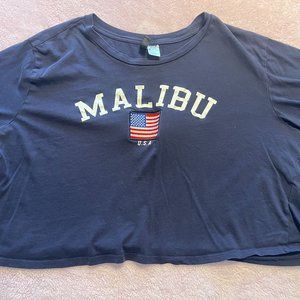 Divided H&M Dark blue Women's Malibu USA Crop top